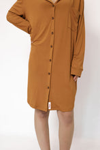 Load image into Gallery viewer, Ladies Winter Luxury Sleep Shirt - Spice Bamboo