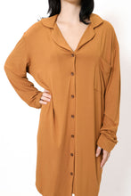 Load image into Gallery viewer, Ladies Winter Luxury Sleep Shirt - Spice Bamboo