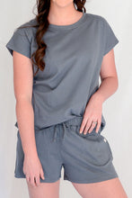 Load image into Gallery viewer, Ladies Summer Pajama Set - Charcoal