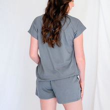Load image into Gallery viewer, Ladies Summer Pajama Set - Charcoal