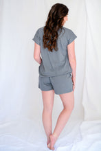 Load image into Gallery viewer, Ladies Summer Pajama Set - Charcoal