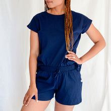 Load image into Gallery viewer, Ladies Summer Pajama Set - Navy