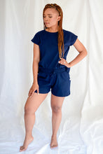 Load image into Gallery viewer, Ladies Summer Pajama Set - Navy