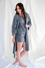 Load image into Gallery viewer, Ladies Kimono Gown -  Charcoal