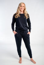 Load image into Gallery viewer, Ladies Winter Pajamas set - Midnight Black