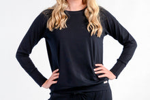 Load image into Gallery viewer, Ladies Winter Pajamas set - Midnight Black