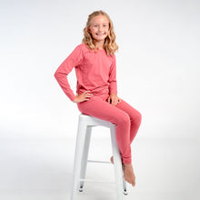 Load image into Gallery viewer, Kids Winter Pajamas - Protea Blush