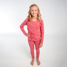 Load image into Gallery viewer, Kids Winter Pajamas - Protea Blush