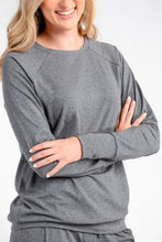 Load image into Gallery viewer, Ladies Winter Pajamas set - Charcoal Melange