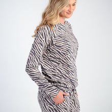 Load image into Gallery viewer, Ladies Winter Pajamas set - Zebra