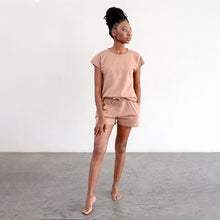 Load image into Gallery viewer, Ladies Summer Pajama Set - Cinnamon and Sugar