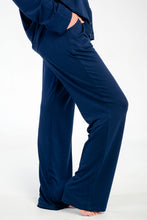 Load image into Gallery viewer, Ladies Button-Up Pajamas - Navy