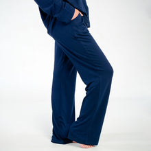 Load image into Gallery viewer, Ladies Button-Up Pajamas - Navy