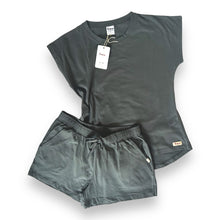 Load image into Gallery viewer, Ladies Summer Pajama Set - Charcoal