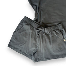 Load image into Gallery viewer, Ladies Summer Pajama Set - Charcoal