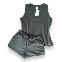 Load image into Gallery viewer, Ladies Summer Vest Pajama Set -  Charcoal