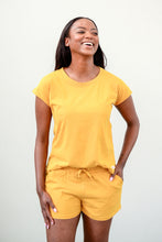 Load image into Gallery viewer, Ladies Summer Pajama Set - Marigold Mustard