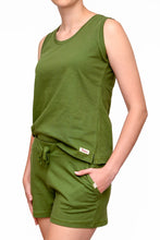 Load image into Gallery viewer, Ladies Summer Vest Pajama Set -  Fern