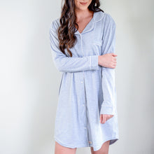 Load image into Gallery viewer, Ladies Winter Luxury Sleep Shirt - Grey