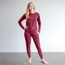 Load image into Gallery viewer, Ladies Winter Pajamas - Burgundy