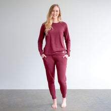 Load image into Gallery viewer, Ladies Winter Pajamas - Burgundy