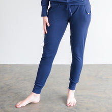 Load image into Gallery viewer, Ladies Winter Pajamas set - Navy Blue
