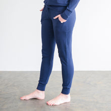 Load image into Gallery viewer, Ladies Winter Pajamas set - Navy Blue