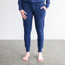 Load image into Gallery viewer, Ladies Winter Pajamas set - Navy Blue