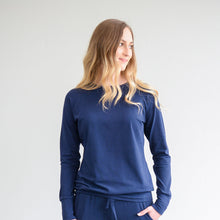 Load image into Gallery viewer, Ladies Winter Pajamas set - Navy Blue