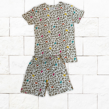 Load image into Gallery viewer, Girls Summer Pajama Set - Leopard