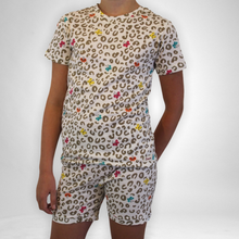 Load image into Gallery viewer, Girls Summer Pajama Set - Leopard