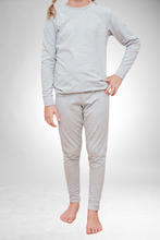 Load image into Gallery viewer, Kids Winter Pajamas - Soft Grey