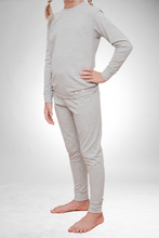 Load image into Gallery viewer, Kids Winter Pajamas - Soft Grey