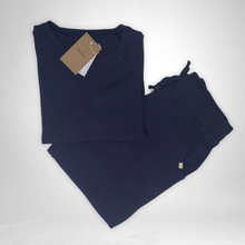 Load image into Gallery viewer, Ladies Winter Pajamas set - Navy Blue
