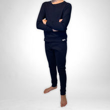 Load image into Gallery viewer, Kids Winter Pajamas - Navy