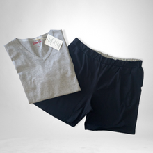 Load image into Gallery viewer, Mens Pajamas - Navy and Grey