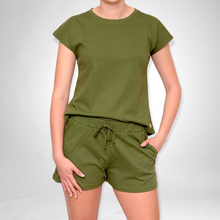 Load image into Gallery viewer, Ladies Summer Pajama Set - Fern