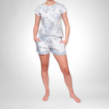 Load image into Gallery viewer, Ladies Summer Pajama Set - Marble White