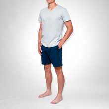 Load image into Gallery viewer, Mens Pajamas - Navy and Grey
