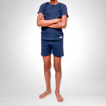 Load image into Gallery viewer, Kids Summer Pajama Set - Navy