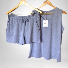Load image into Gallery viewer, Ladies Summer Vest Pajama Set -  Grey