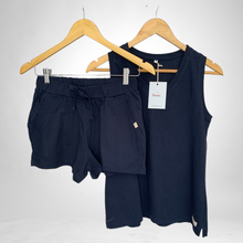 Load image into Gallery viewer, Ladies Summer Vest Pajama Set -  Navy