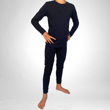 Load image into Gallery viewer, Kids Winter Pajamas - Navy