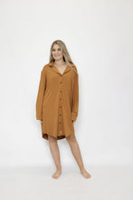 Load image into Gallery viewer, Ladies Winter Luxury Sleep Shirt - Spice Bamboo
