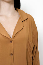 Load image into Gallery viewer, Ladies Winter Luxury Sleep Shirt - Spice Bamboo

