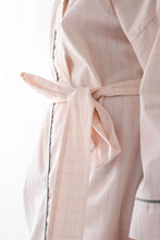 Load image into Gallery viewer, Ladies Kimono Gown -  Pink and Grey check
