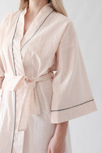 Load image into Gallery viewer, Ladies Kimono Gown -  Pink and Grey check
