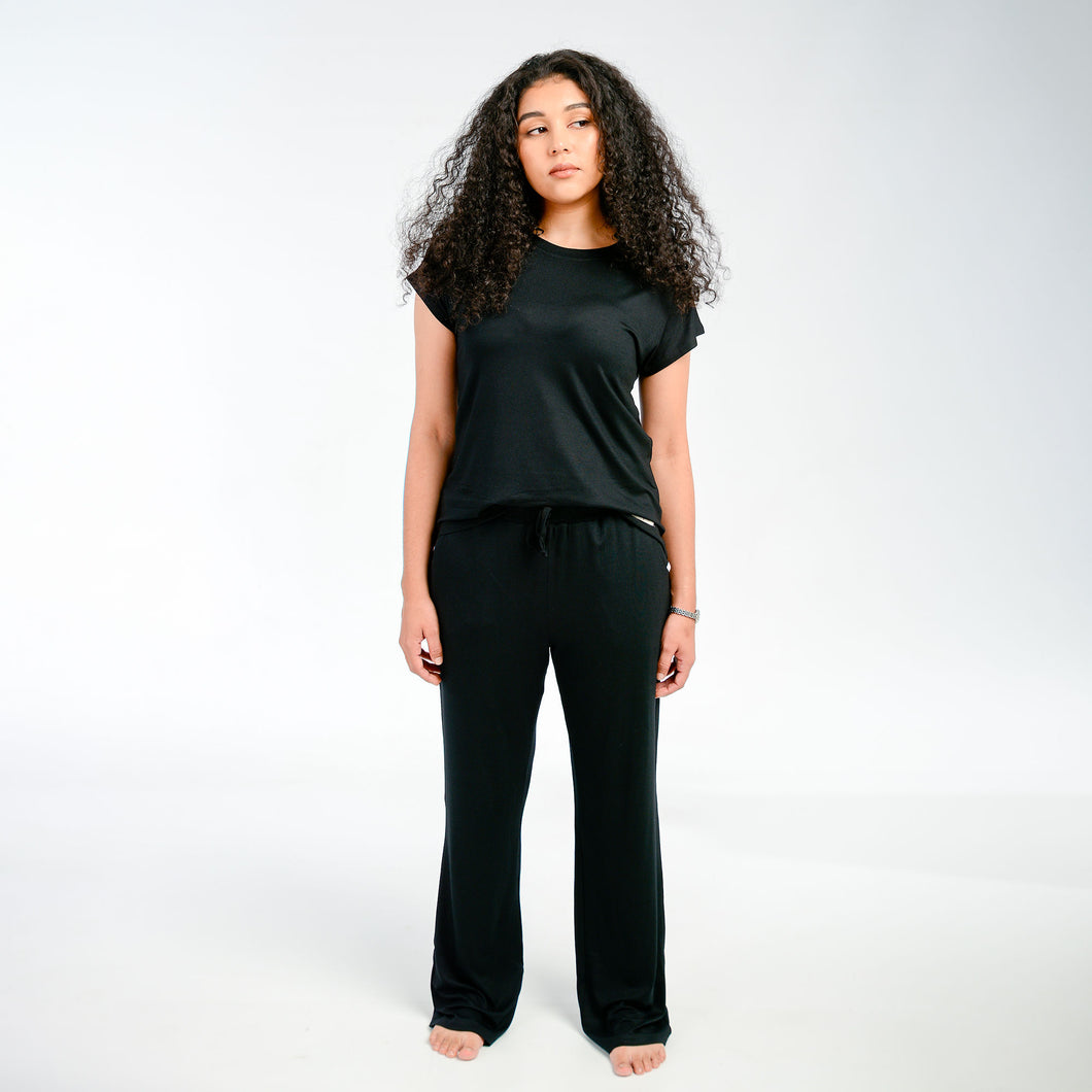 Ladies Mid-season Pajamas - Black
