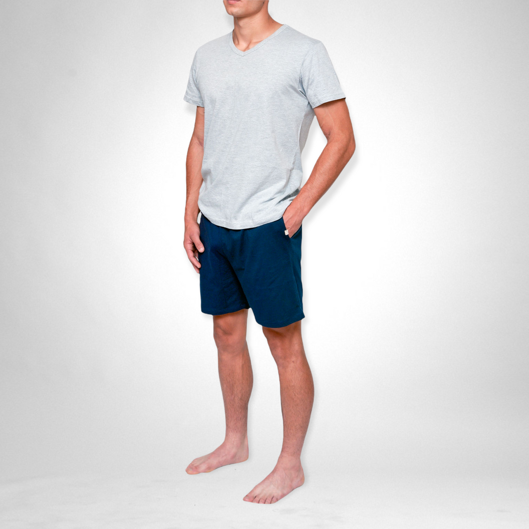 Mens Pajamas - Navy and Grey